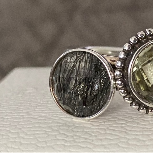 Pandora Rutile Quartz Bubble Ring - Picture 1 of 12